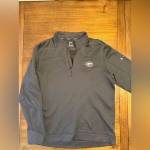 Nike Golf Georgia Black Lightweight Quarter-Zip Jacket